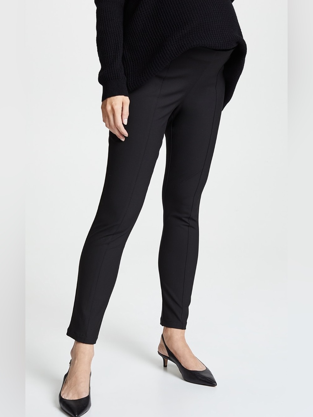 HATCH The Stiletto Pants Black Maternity Stretch Career Work Dress Trousers M